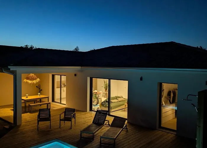 Modern House With Pool, Between And Forest